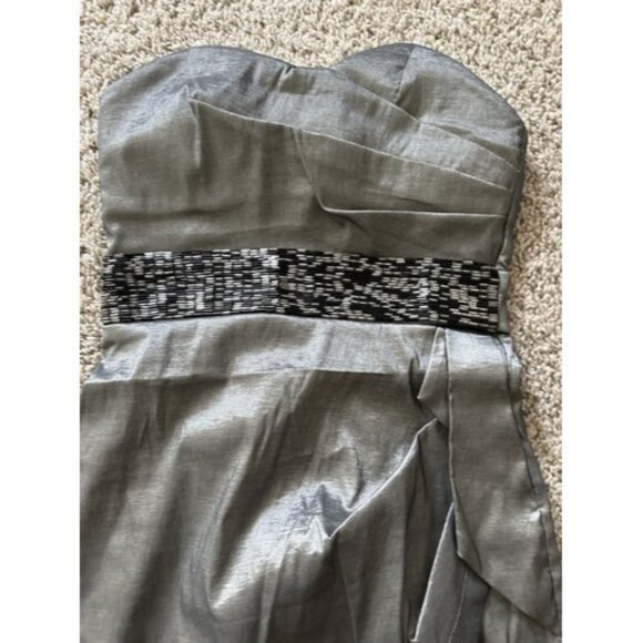 LOVE TEASE Cocktail Dress 3 Juniors Strapless Beaded detail Zipper Closure - Picture 2 of 12